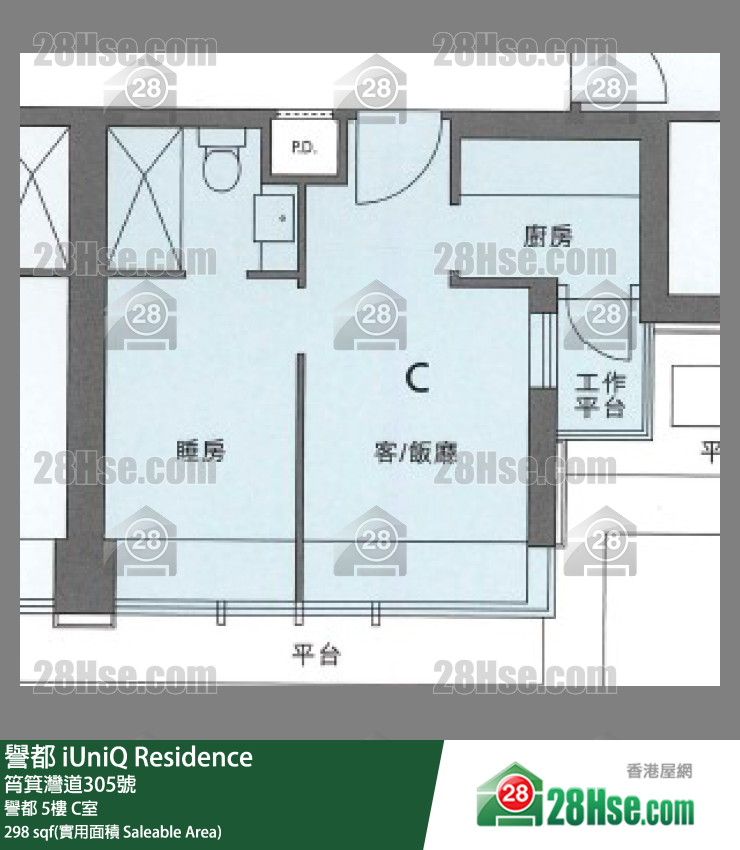 譽都 譽都5樓 C室 平面圖