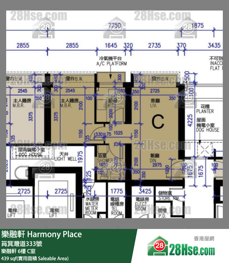 樂融軒 樂融軒6樓 C室 平面圖
