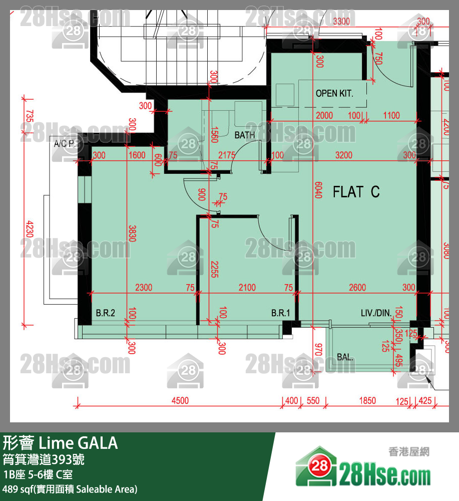 形薈 1B座6樓 C室 平面圖