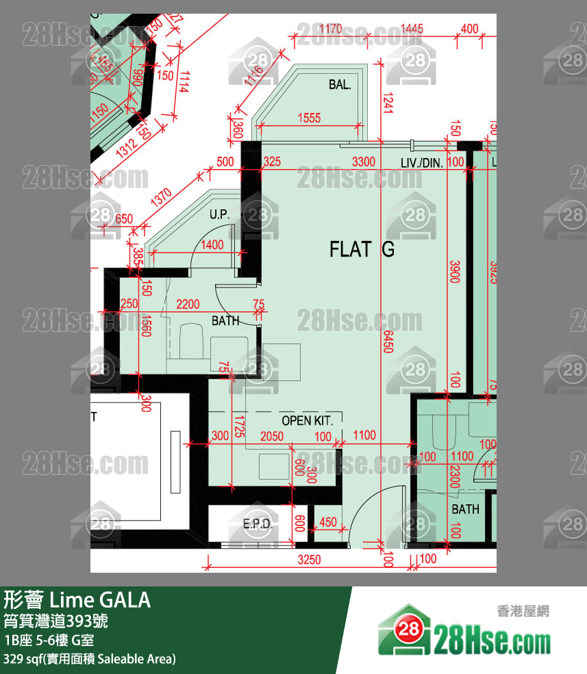 形薈 1B座 6樓 G室 平面圖