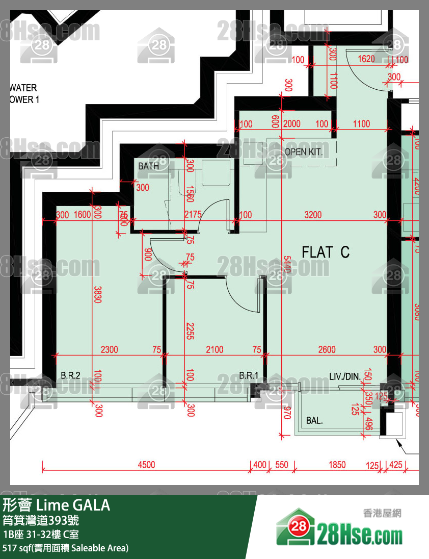 形薈 1B座31樓 C室 平面圖