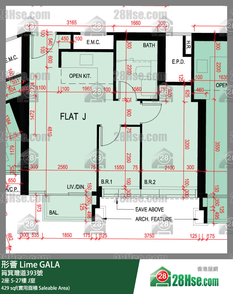 形荟 2座 23楼 J室 平面图
