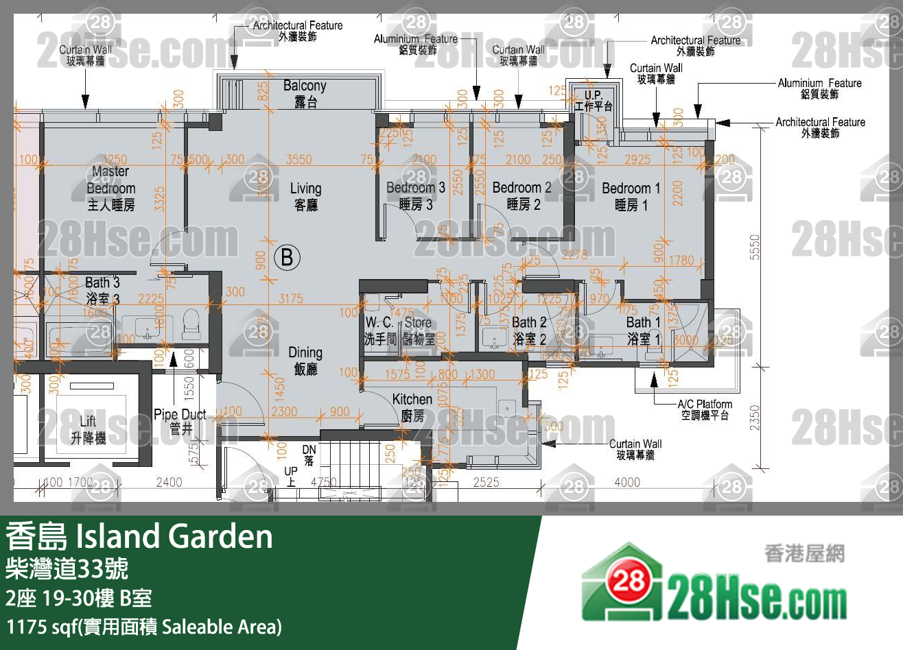 Island Garden Unit FloorPlan (Provided by 28Hse)