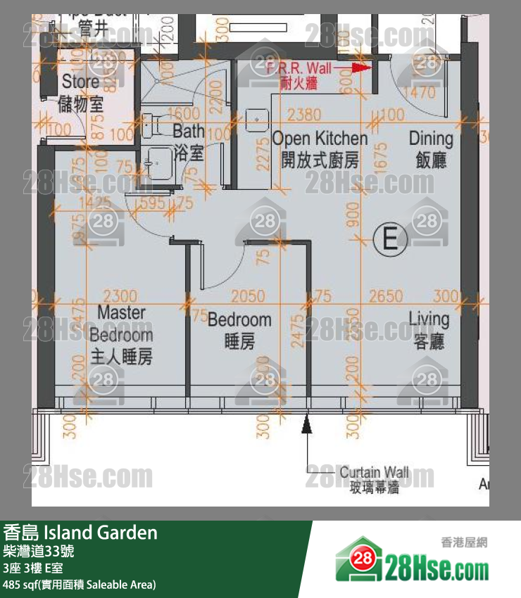 香島 3座3樓 E室 平面圖