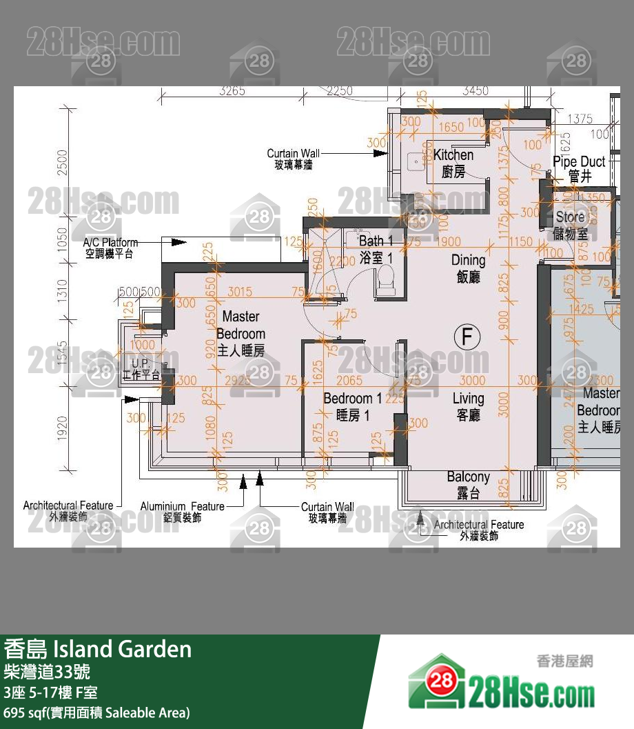 Island Garden Unit FloorPlan (Provided by 28Hse)