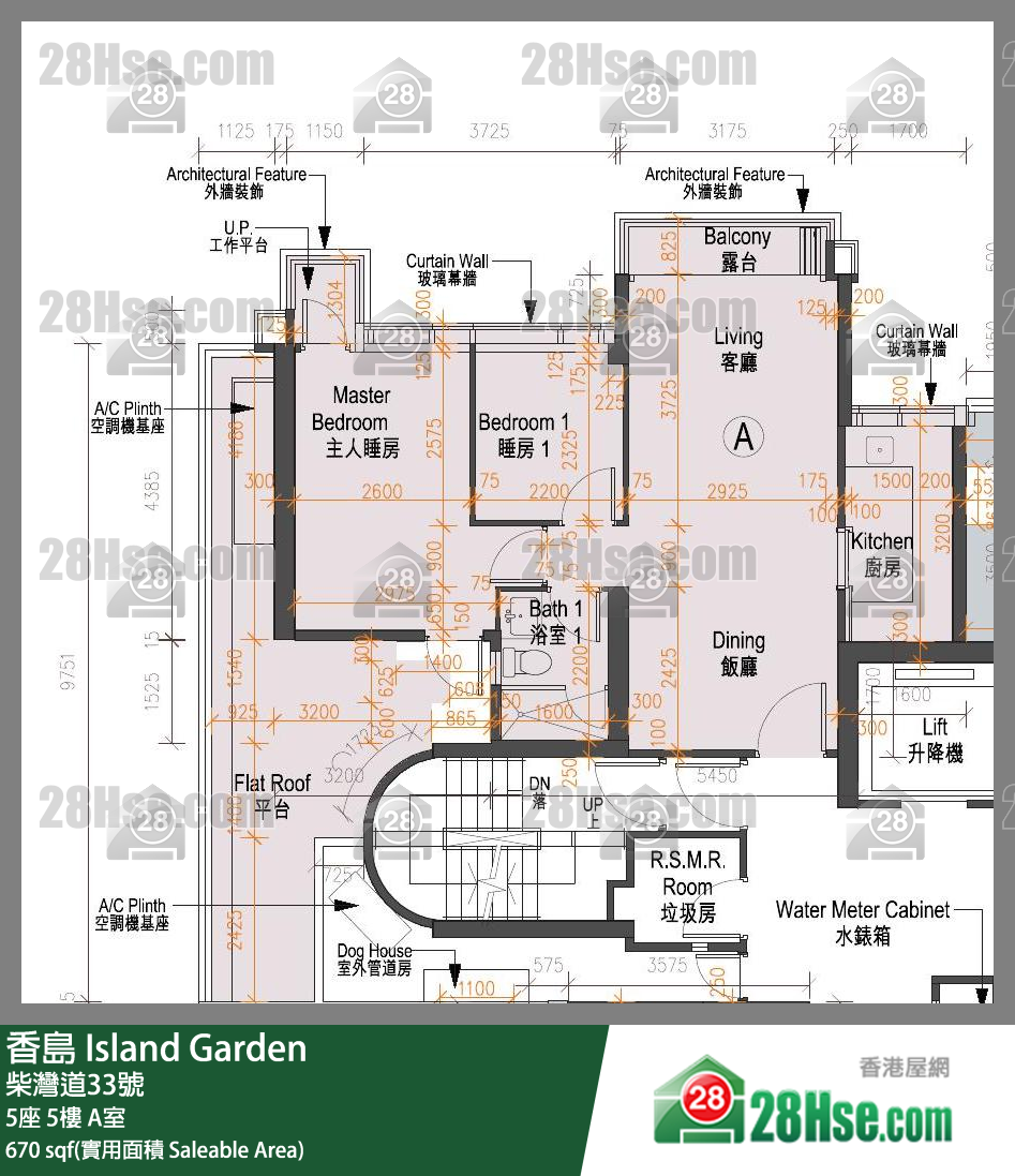 香島 5座 5樓 A室 平面圖