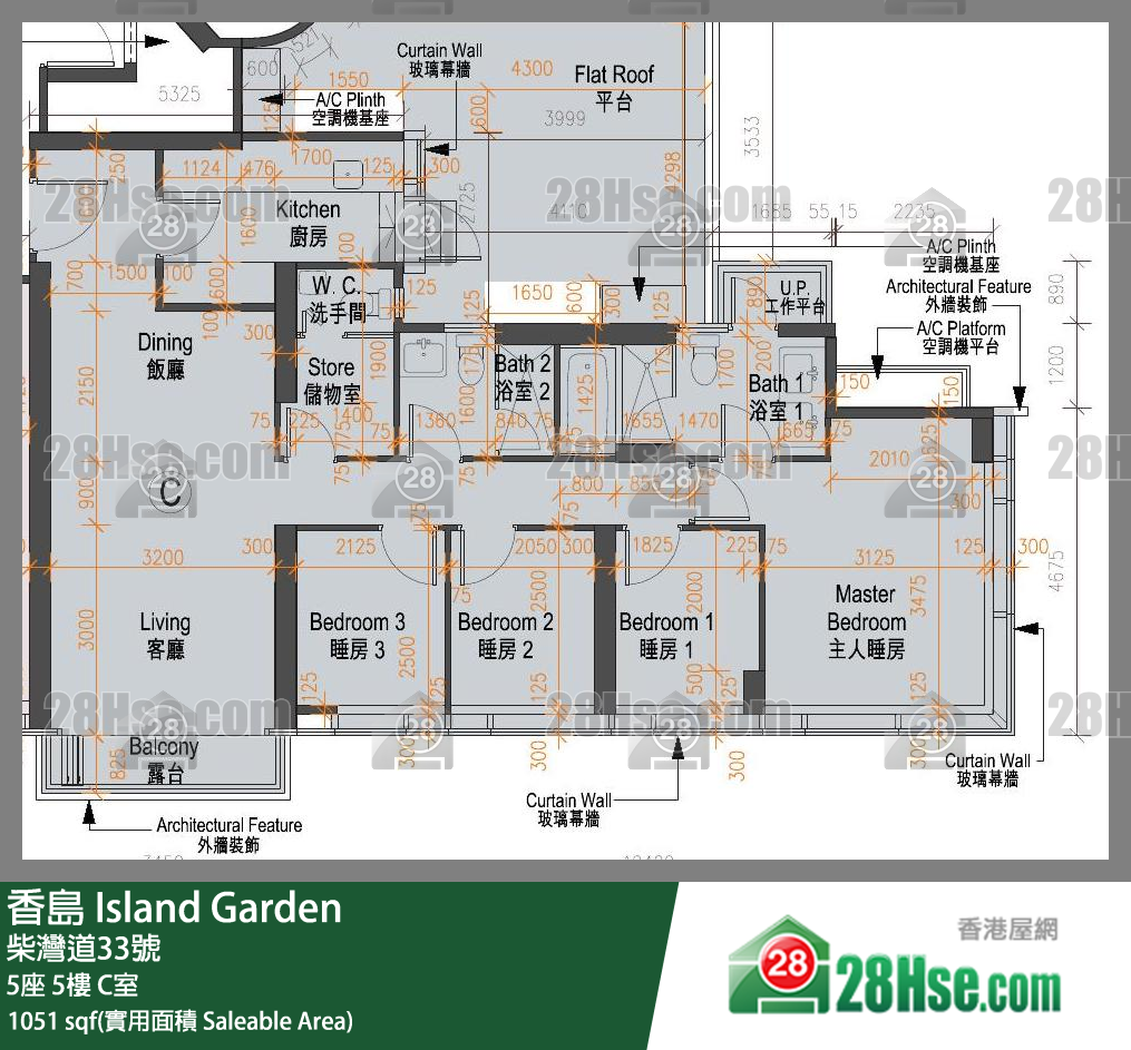香島 5座 5樓 C室 平面圖