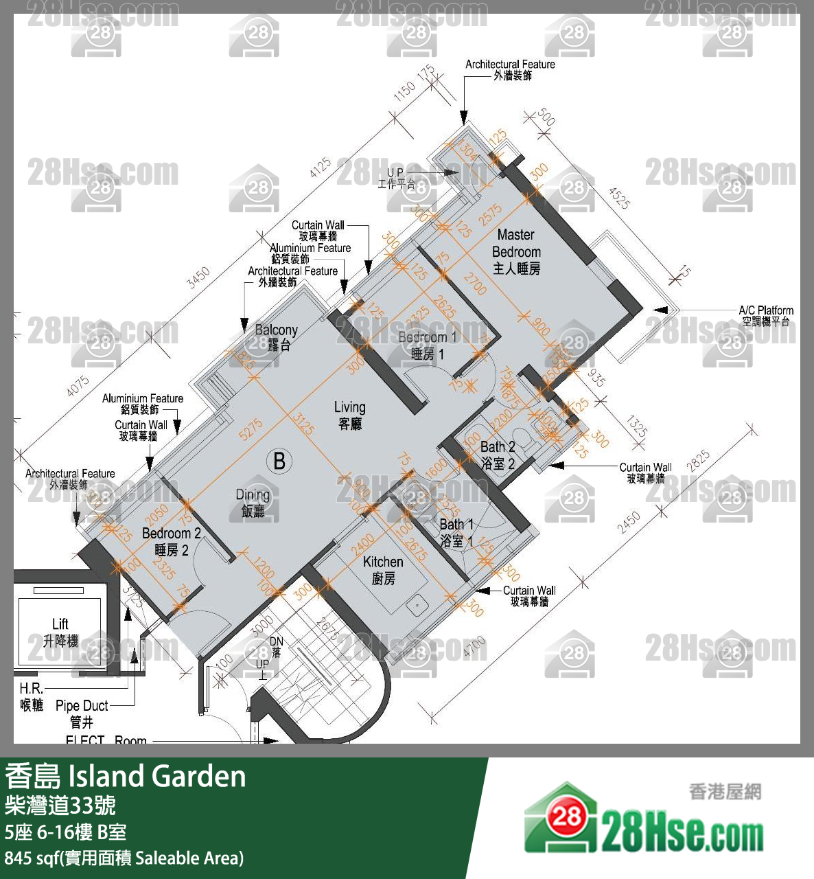 香島 5座 7樓 B室 平面圖