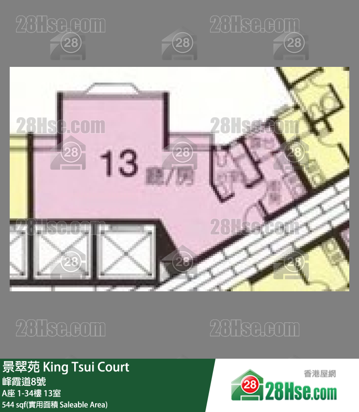 King Tsui Court Unit FloorPlan (Provided by 28Hse)