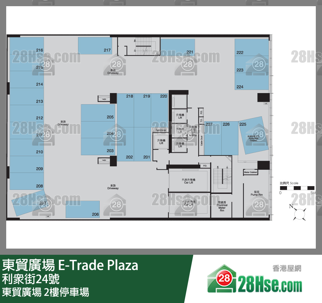 E-trade Plaza Carpark 2/f FloorPlan