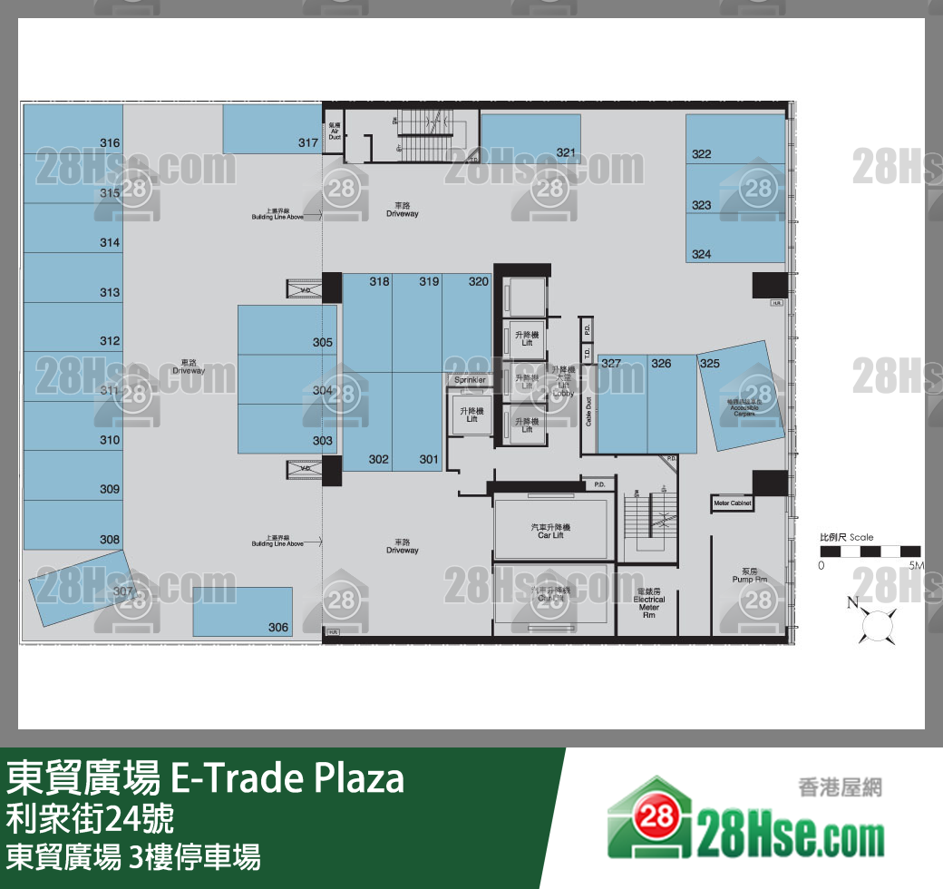 E-trade Plaza Carpark 3/f FloorPlan