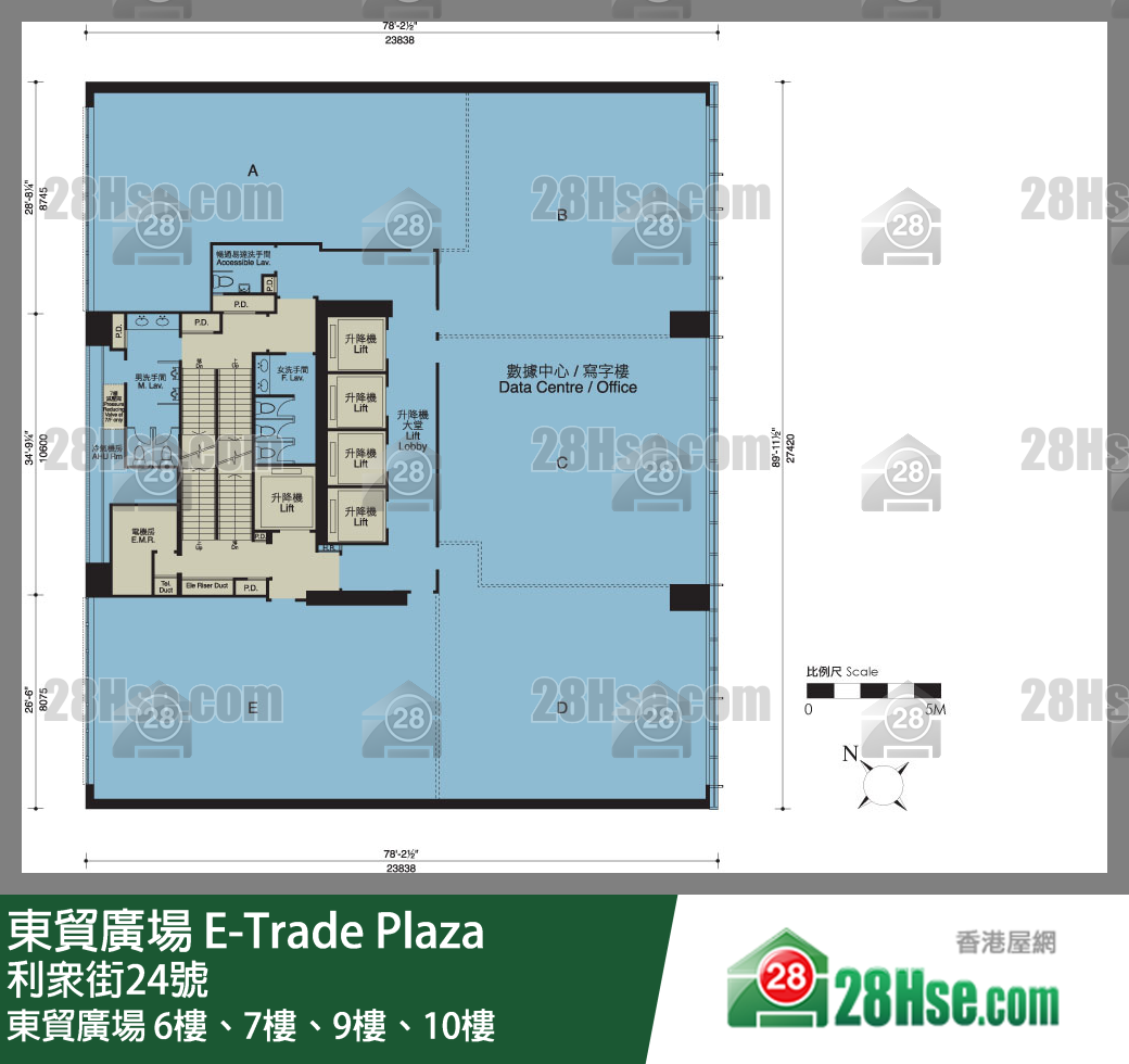 E-trade Plaza 6/f、7/f、9/f、10/f FloorPlan