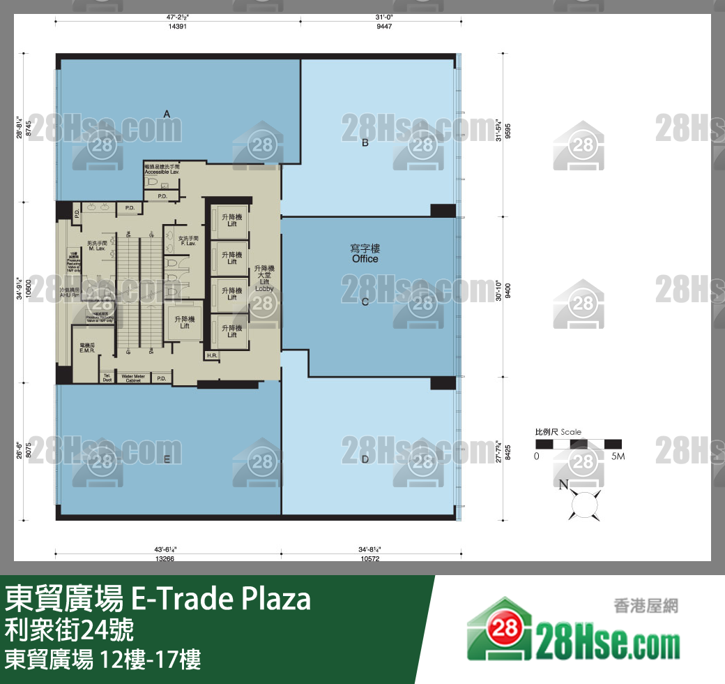 E-trade Plaza 12/f-17/f FloorPlan