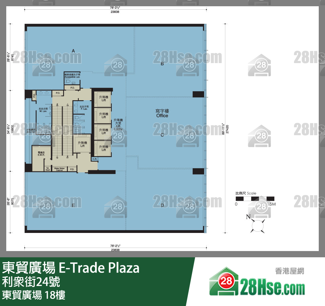 E-trade Plaza 18/f FloorPlan