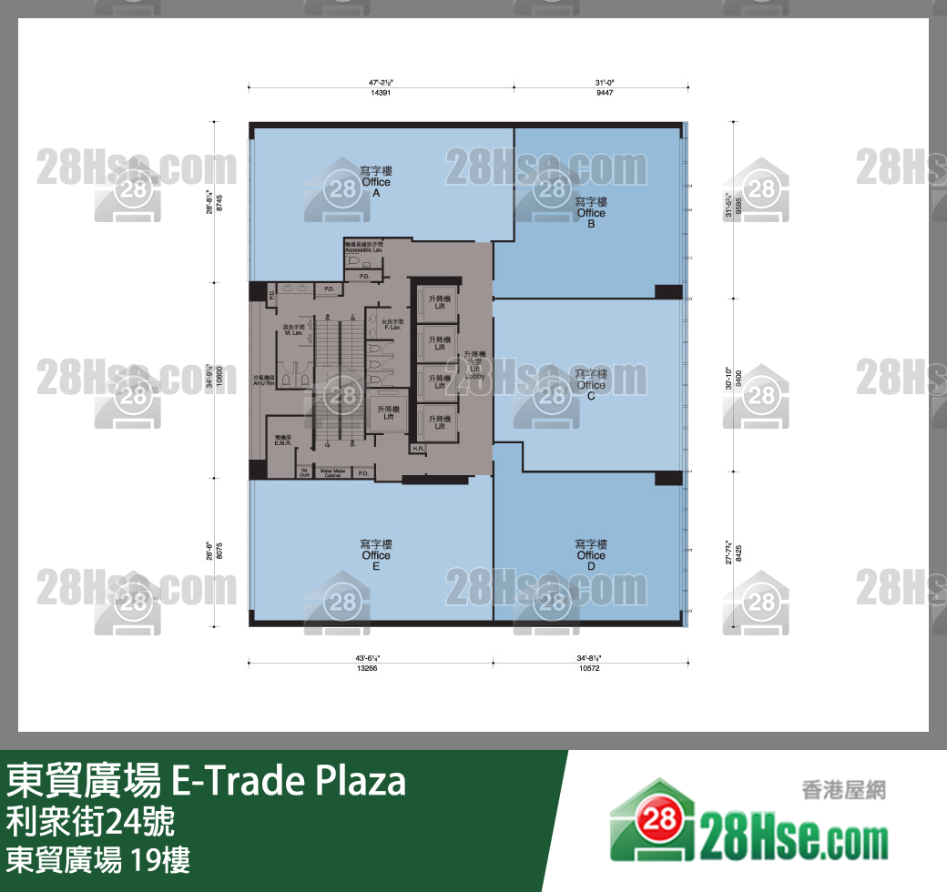 E-trade Plaza 19/f FloorPlan