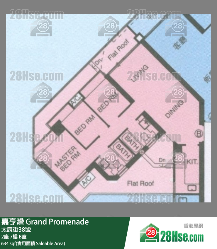 嘉亨灣 2座7樓 B室 平面圖