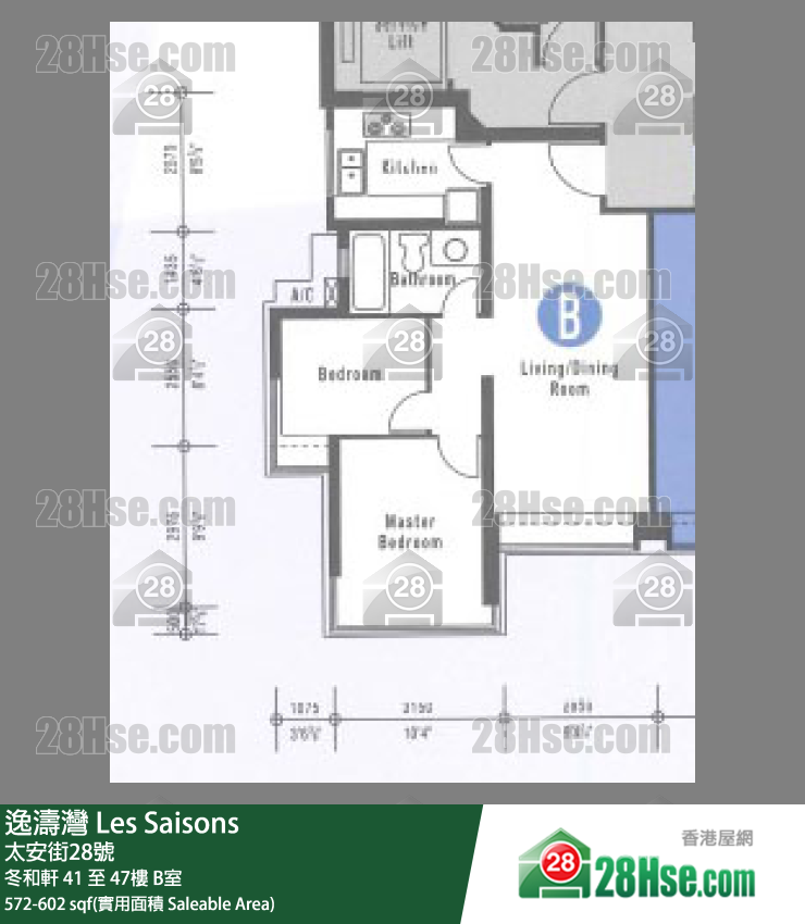 逸濤灣 冬和軒41樓 B室 平面圖