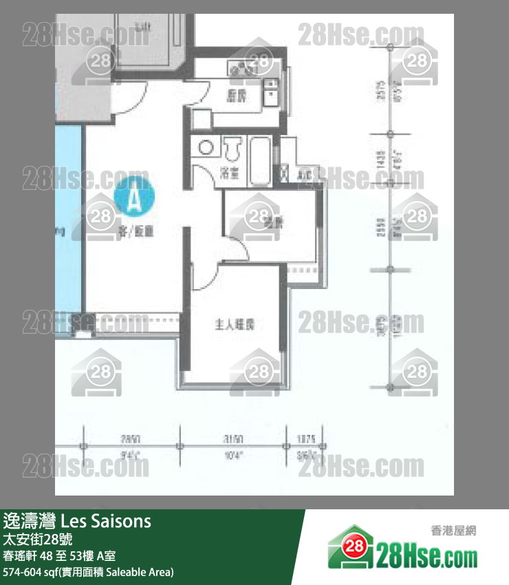 逸濤灣 春瑤軒50樓 A室 平面圖