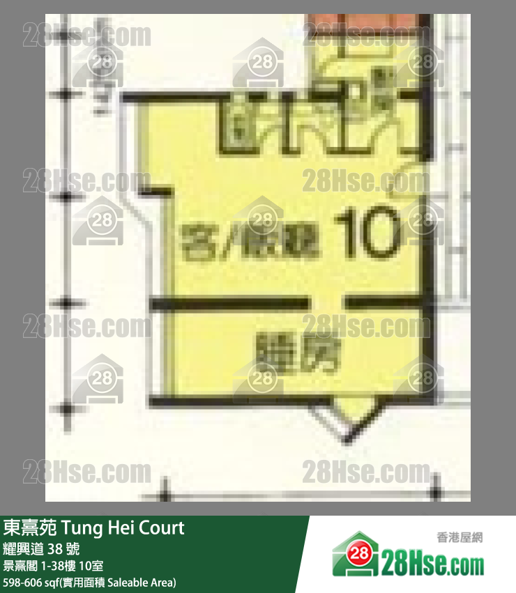 东熹苑 景熹阁30楼 10室 平面图