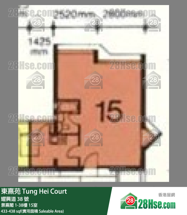 东熹苑 景熹阁30楼 15室 平面图