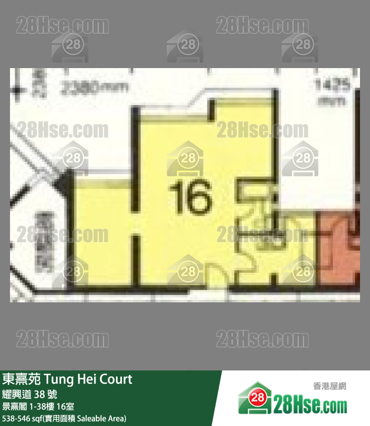 东熹苑 景熹阁30楼 16室 平面图