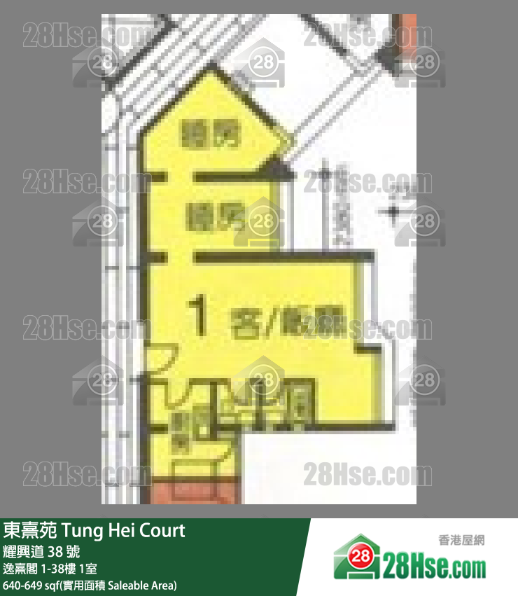 东熹苑 逸熹阁17楼 1室 平面图
