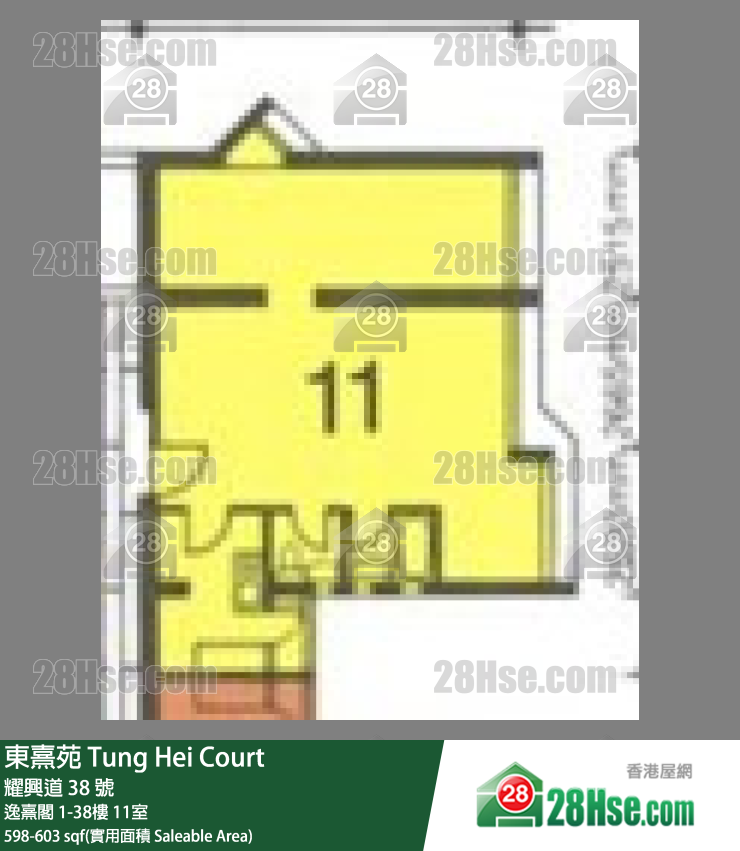 东熹苑 逸熹阁16楼 11室 平面图