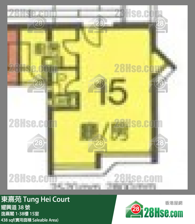 东熹苑 逸熹阁19楼 15室 平面图