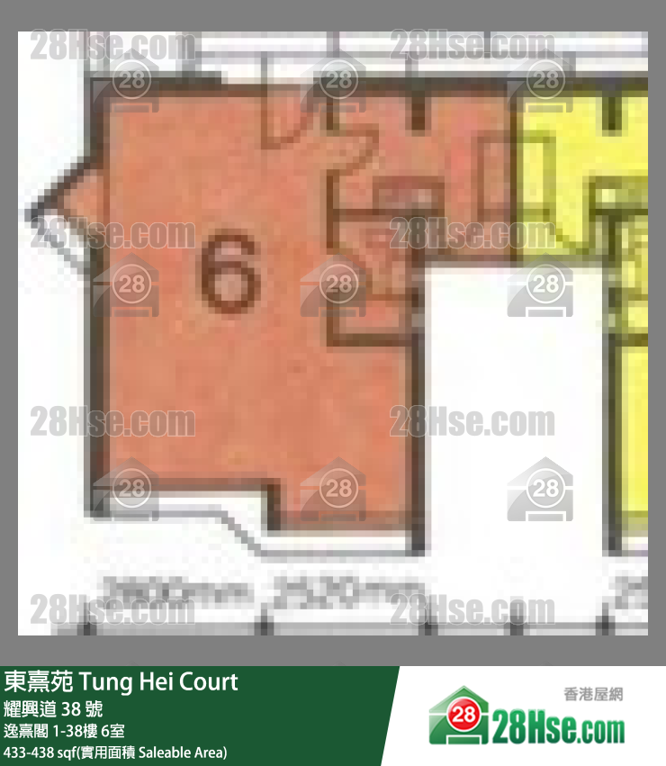 东熹苑 逸熹阁17楼 6室 平面图