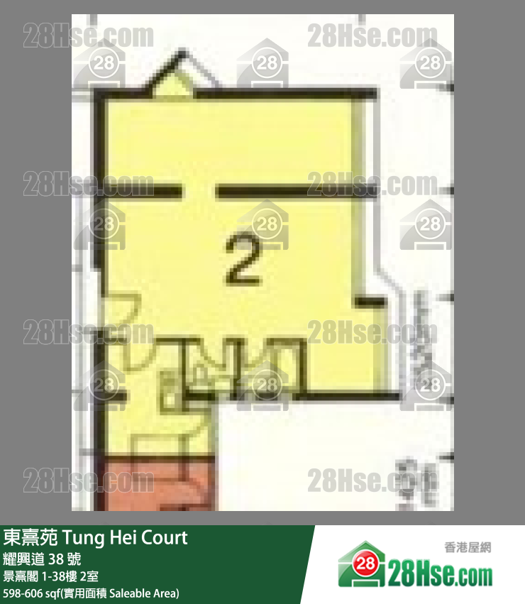 东熹苑 景熹阁30楼 2室 平面图