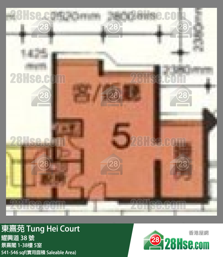 东熹苑 景熹阁30楼 5室 平面图