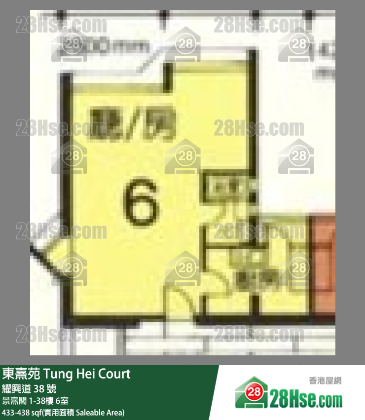 东熹苑 景熹阁30楼 6室 平面图