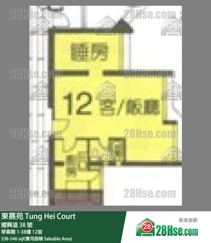 东熹苑 华熹阁19楼 12室 平面图