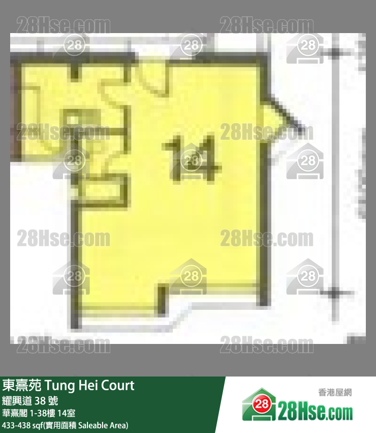 东熹苑 华熹阁19楼 14室 平面图