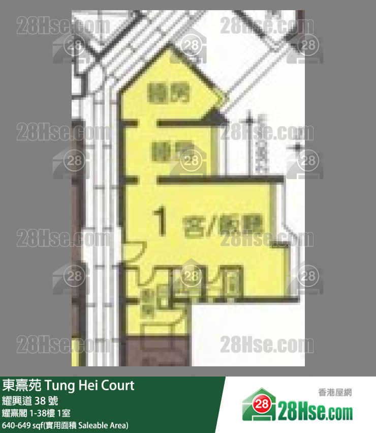东熹苑 耀熹阁10楼 1室 平面图