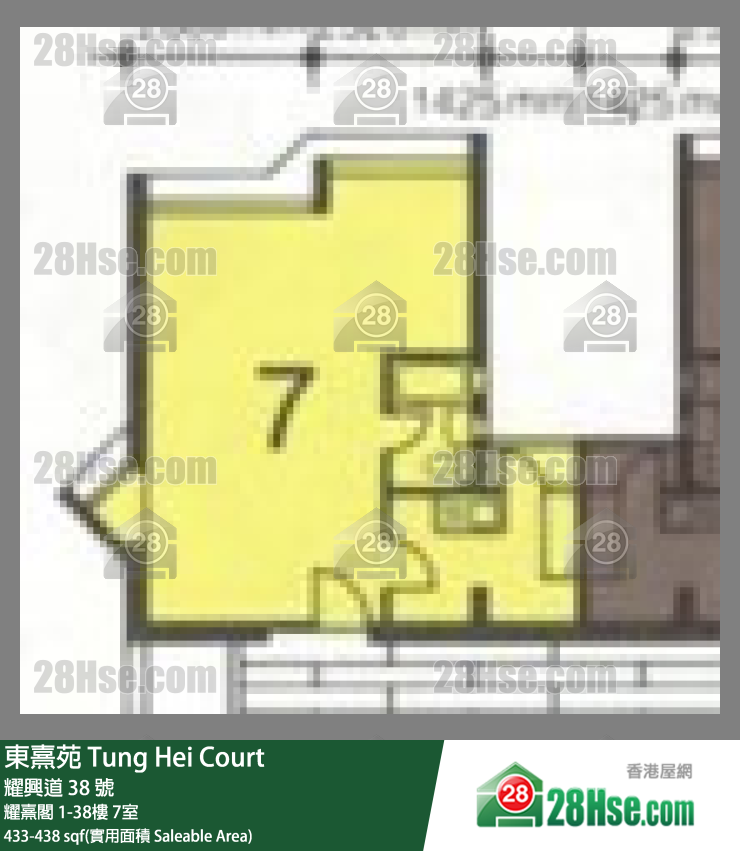 东熹苑 耀熹阁10楼 7室 平面图