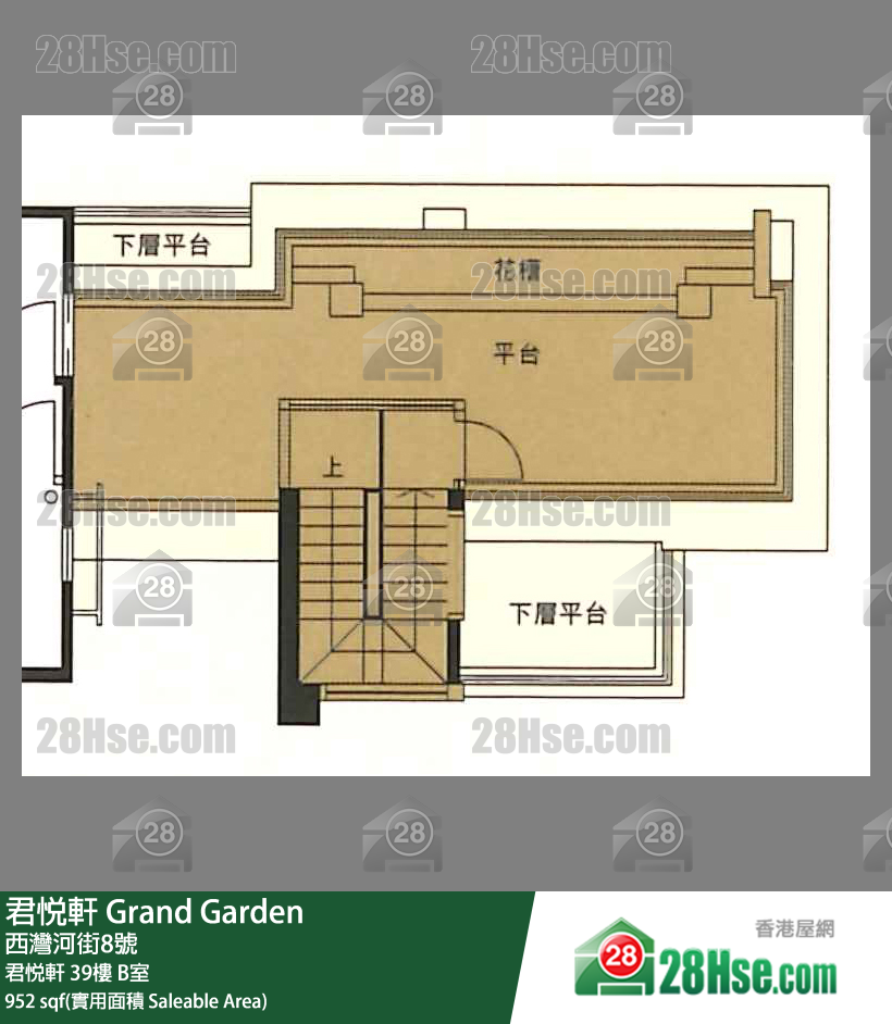 君悅軒 君悅軒39樓 B室 平面圖