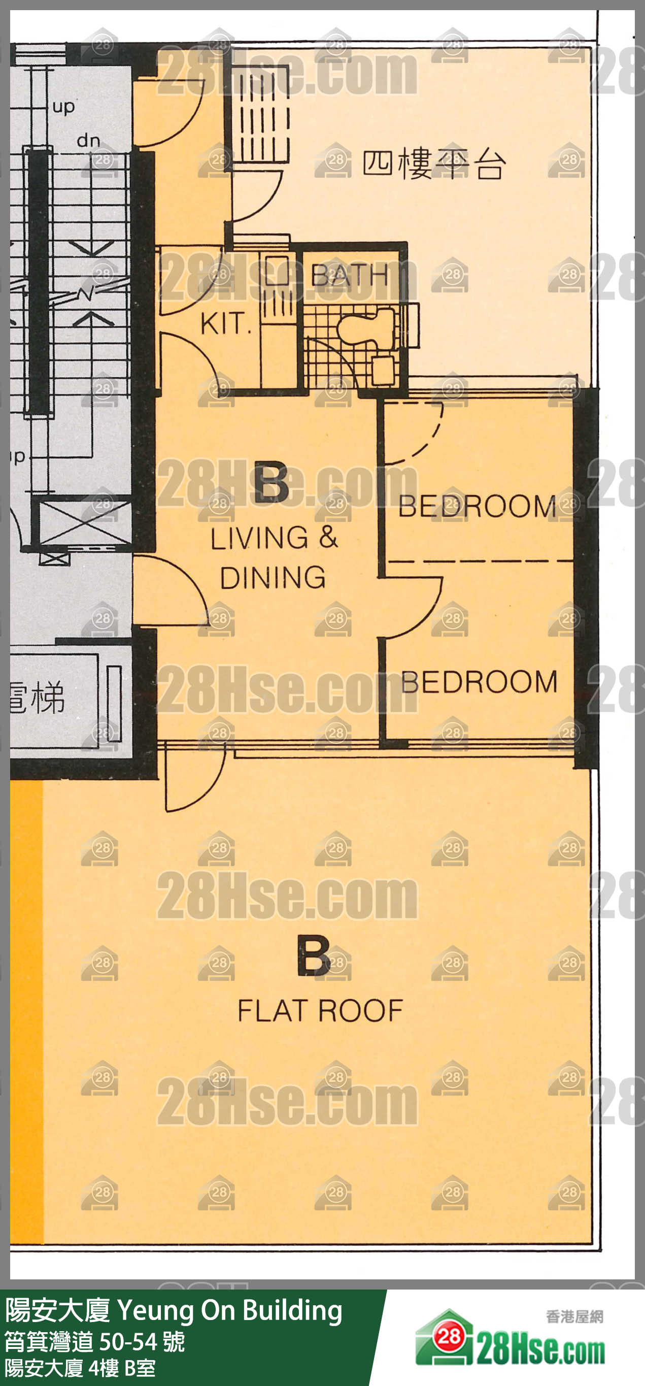 阳安大厦 阳安大厦 4楼 B室 平面图
