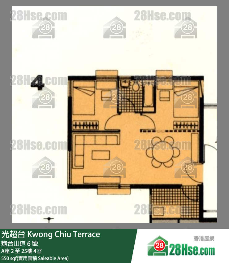 光超台 A座13楼 4室 平面图