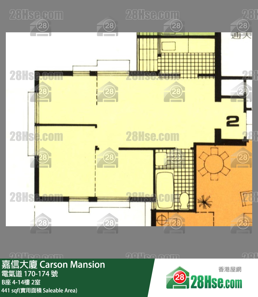 嘉信大厦 B座 12楼 2室 平面图