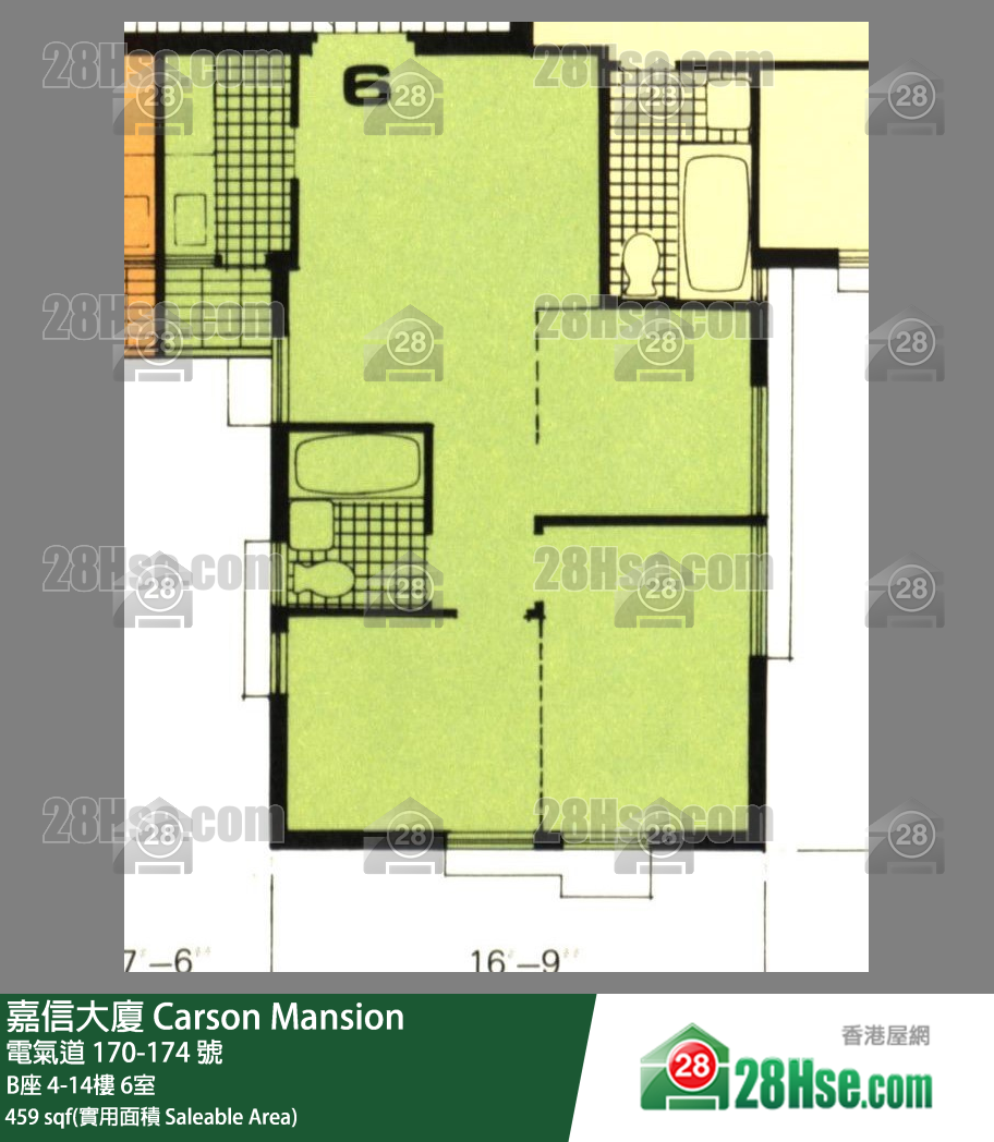 嘉信大厦 B座10楼 6室 平面图