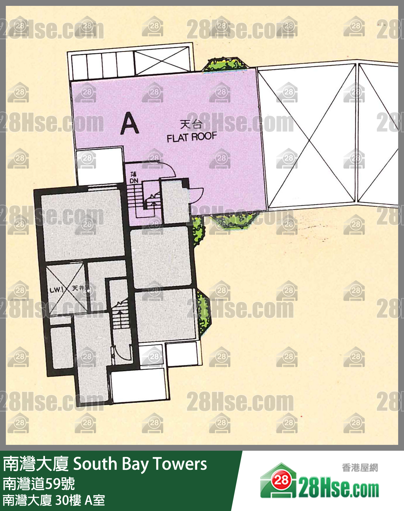 南灣大廈 南灣大廈30樓 A室 平面圖