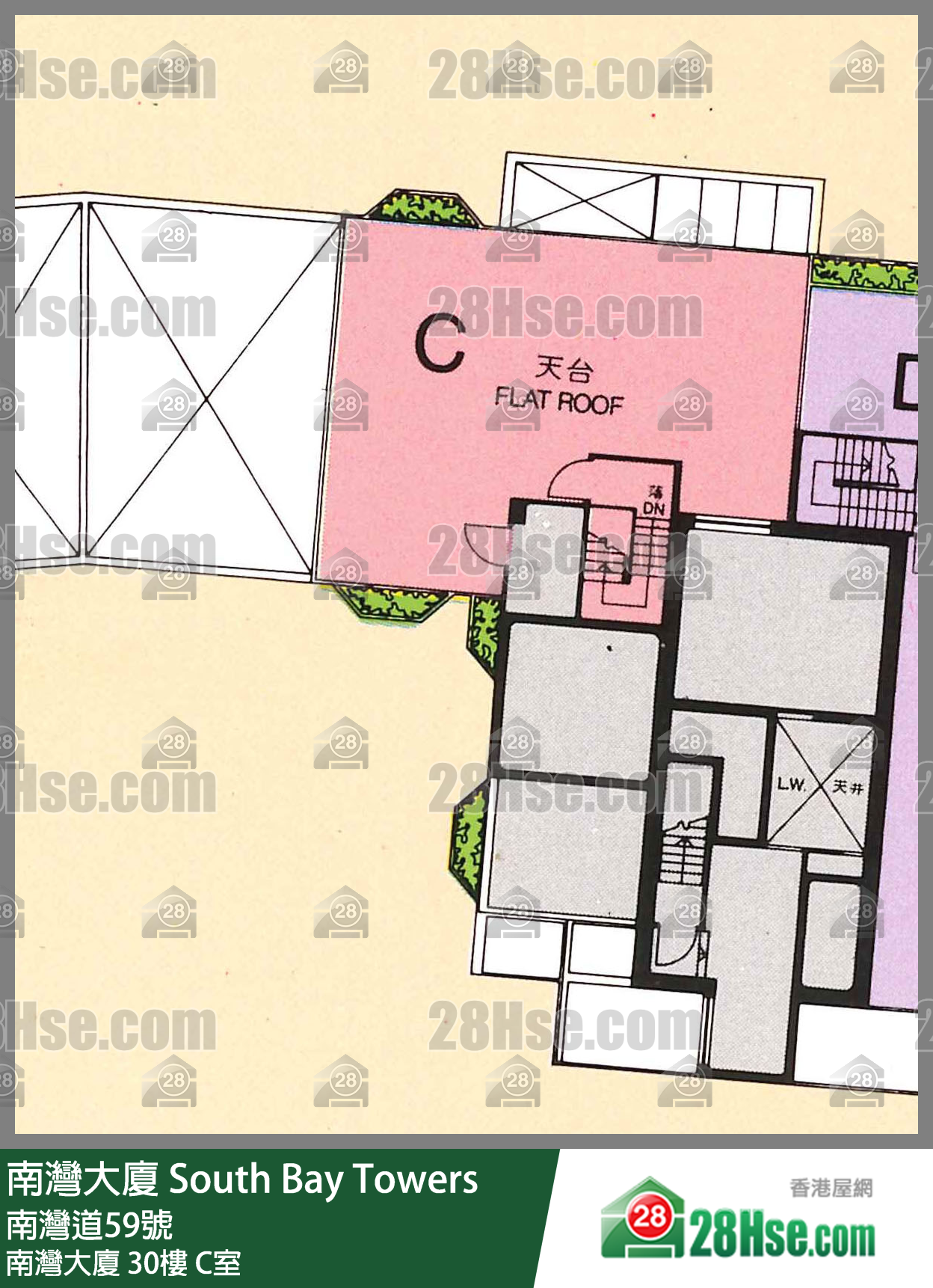 南灣大廈 南灣大廈30樓 C室 平面圖