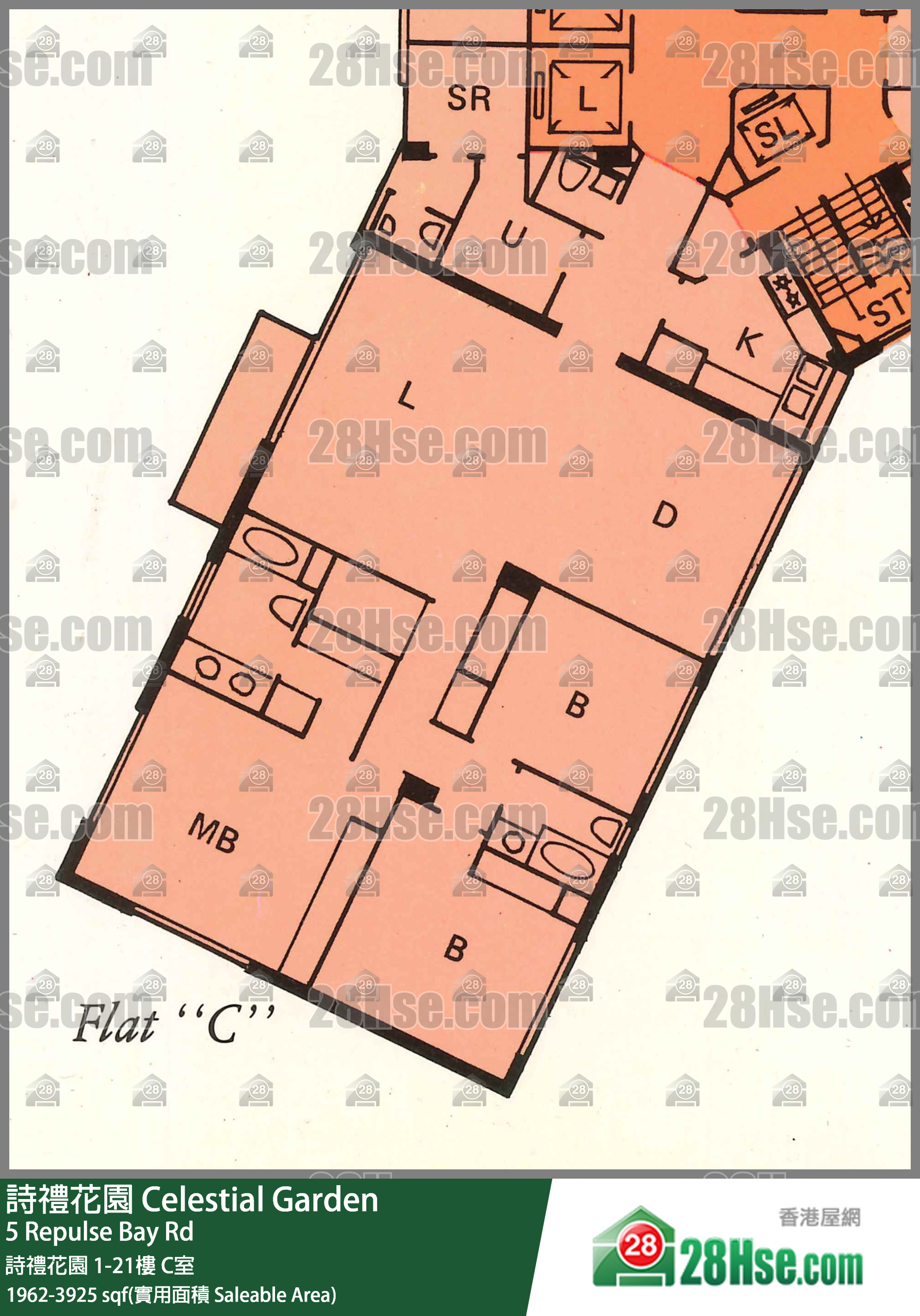 詩禮花園 詩禮花園9樓 C室 平面圖