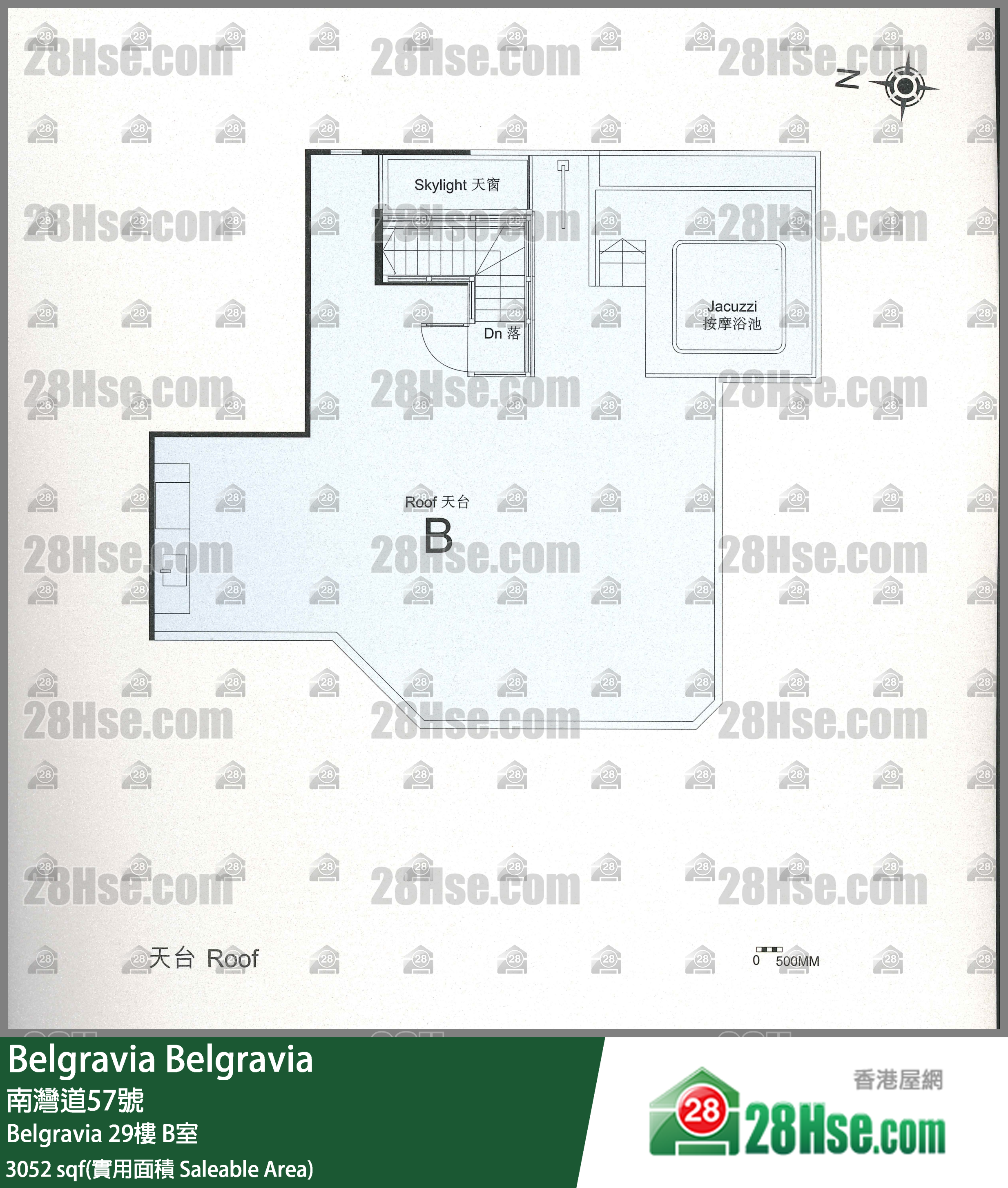 Belgravia,  Flat B, 29/f, Belgravia FloorPlan