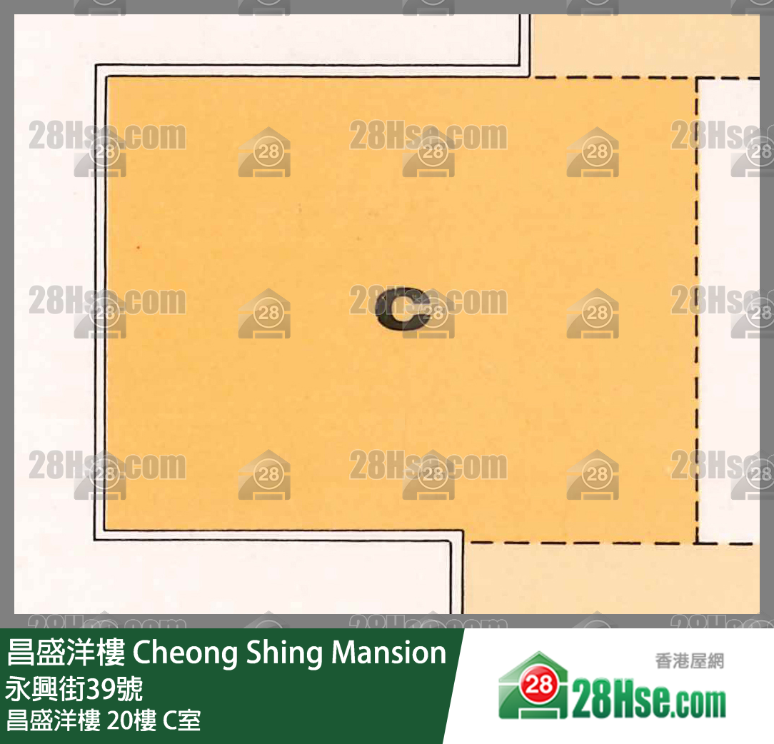 昌盛洋樓 昌盛洋樓20樓 C室 平面圖