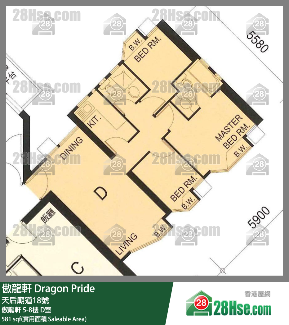 傲龍軒 傲龍軒7樓 D室 平面圖