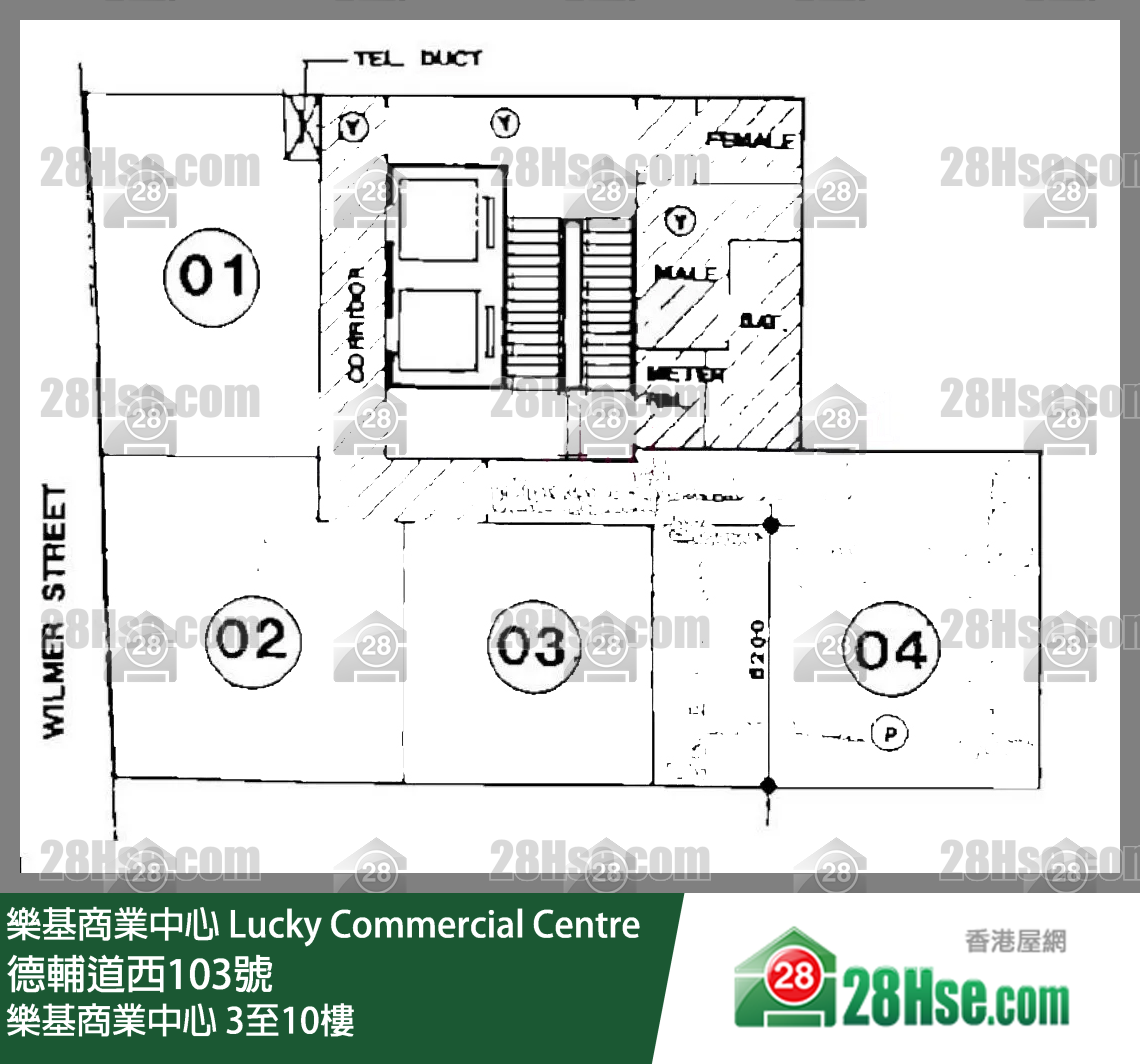 乐基商业中心 3-10楼 平面图