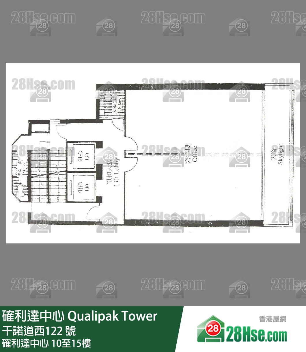 确利达中心 10-15楼 平面图