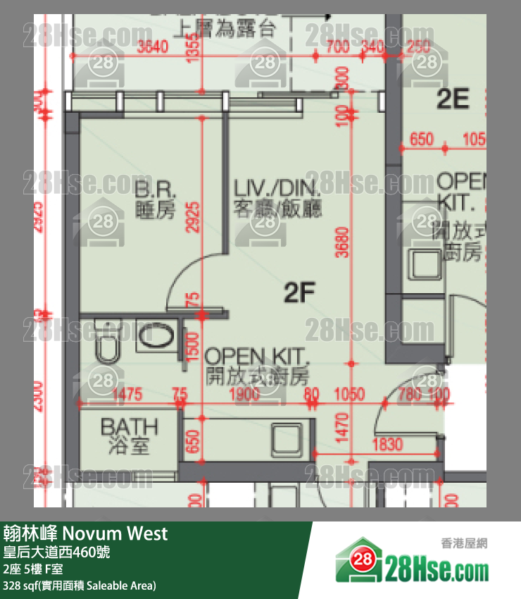 Novum West Unit FloorPlan (Provided by 28Hse)